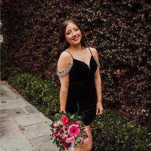 Elegant Black Off-Shoulder Dress